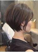 ショートボブ/前髪あり/小顔ショート/30代/40代/50代