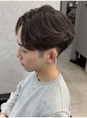 メンズセンターパートパーマニュアンスパーマスパイラルパーマ