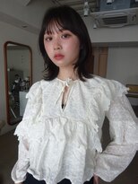 フィルムス 横浜(FILMS+) くびれレイヤー/オリーブベージュ/顔周り/シースルー/横浜+