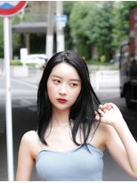 エメ 中崎町(eme)&nbsp;【eme】大人可愛い小顔韓流☆暗髪ミデイロング