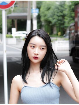 エメ 中崎町(eme) 【eme】大人可愛い小顔韓流☆暗髪ミデイロング