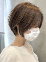 エリマ 調布(elima)&nbsp;ミルクティーベージュダブルカラーインナーカラー韓国20代前髪