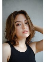 美容室ブロッサム ふじみ野店(Blossom) センターパート×ヌーディー【ふじみ野/ふじみ野駅】