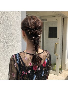 ルオント(Luonto) 【hair＆healing Luonto】金箔編みおろしスタイル