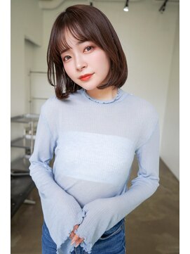 アンジェリカ 広島駅前店(ANGELICA) 大人かわいい　チョコレートブラウン　ボブ