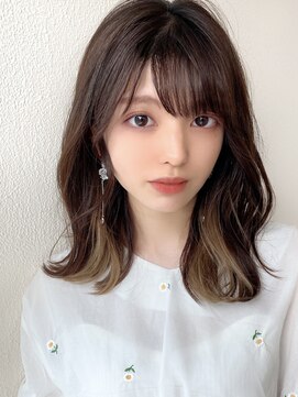 シルクレイ 新宿店(Silk-lei) 大人かわいい似合わせカット/インナーカラー/こなれミディ/新宿