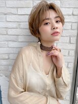 ロンド エスポワール 錦糸町(Lond espoir)&nbsp;【武井俊樹】小顔前髪　ショートヘア　　ピンクベージュ 錦糸町