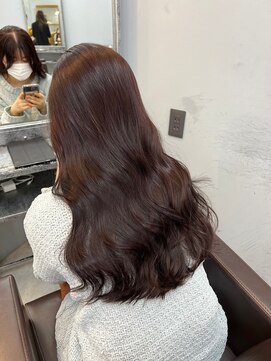 ドロシー 郡山桑野店(Dorothy) イメチェンハッシュカットフルバング似合わせレッドブラウン