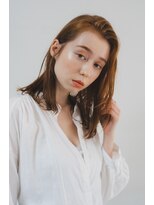 ベンジー 名駅店(benji)&nbsp;深みorangeカラー×ミディ