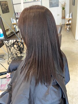 レポヘアー(Repos hair) 30代40代髪質改善ココアブラウン艶感ストレート透明感赤み消し