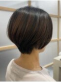 丸みショート/ダークブラン