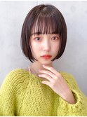 say.ショートミニボブ黒髪ぱっつん前髪似合わせカット表参道青山