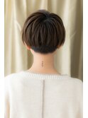 斜めバング小顔矯正立体カット刈り上げショートY越谷30代40代!