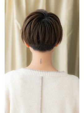 モッズヘア 越谷(mod's hair) 斜めバング小顔矯正立体カット刈り上げショートY越谷30代40代!