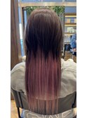 インナーカラーピンク
