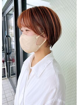 ハピネス 河原町店(Happiness) ハイライト　京都ハイライトショート　京都美容室　進詩織