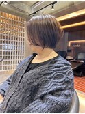 柏で１番綺麗な髪質改善ミニウルフダブルカラーショートボブ