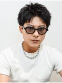アップバングベリーショート