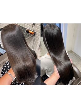 ≪本通駅徒歩2分≫髪の傷みや修復に向き合う為に最高級Aujuaを使用！思わず触れたくなるような愛され髪に