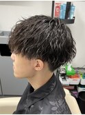 メンズマッシュ　ツイストスパイラルパーマ