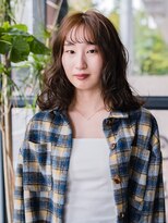 ヘアークラフト(Hair Craft)&nbsp;ふんわりパーマ×ベージュカラー【岡山】ミディアムパーマ