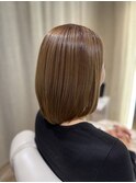 大人ツヤ感ボブ×オーガニックカラー◎ 30代40代50代