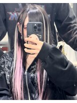 オズ 梅田店(OZ)&nbsp;ピンクパール×ホワイト/メッシュ×インナー　エクステ40枚