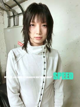 ノラ シブヤ(NORA) ★ハッシュカットシャギーカットミディアムウルフレイヤーカット