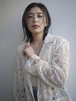 ヌヌ 渋谷 原宿 明治神宮前(nunu)&nbsp;レイヤーカットウルフカットボブグレージュオリーブべージュ