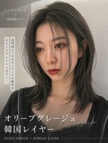 エトワ 新宿三丁目店(ETOWA)&nbsp;暗めでも透明感がカワイイ☆オリーブグレージュ♪