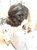 編み込みサイドアレンジ【ヘアアレンジ　立川/立川南/八王子】
