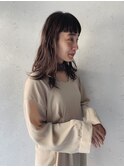 ナチュラル。濡れ感。ロングウェーブ。