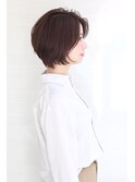 イメチェンしやすい横顔も綺麗な丸みAラインボブ