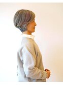 【えがお美容室】50代に人気☆上品なショートボブ