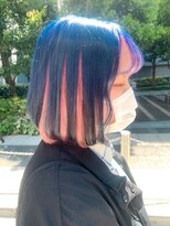 シェリエ(Cherie)&nbsp;インナーカラー/対カラー/オーシャンブルー/ピーチピンク