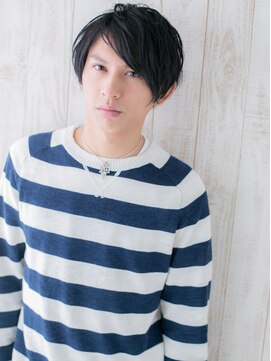 モッズヘア メン 南越谷南口店(mod's hair men) ラフフェザー黒髪七三分けスマートマッシュL