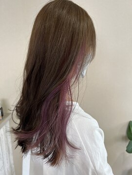 ヘアーアートミュージアム(Hair Art Museum) イヤリングパープルピンク♪