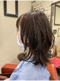 Aライン ウルフ パールグレージュ
