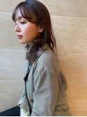 小顔ミディアム/レイヤースタイル/前髪あり/20代30代40代髪型