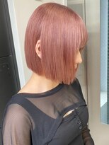 ベレーザシェルト(Beleza scelto)&nbsp;4757艶髪ベビーピンクタンバルモリボブ韓国ヘアホワイトピンク