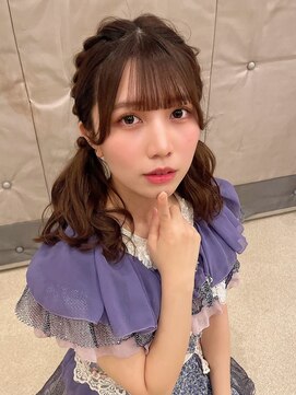 ピークアブー アヴェダ アトレ恵比寿(PEEK-A-BOO AVEDA) 編み込み ツインテールお呼ばれヘアアイドル前髪イベントヘア