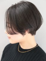 ヘア デザイン ヴェルダ(hair design Verda) 【Verda】センターパートゆるショートボブ【Ogawa】