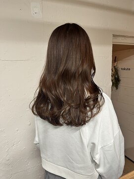 トクテ 吉祥寺(tokute) グレージュカラー/ボブウルフ/黒髪/ココアベージュ