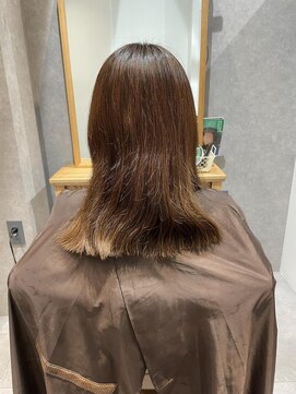 スーリール 西新店(Sourire) ♪ビフォーアフターブリーチなしピンクカラー♪