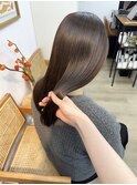 ブラウンカラー 艶カラー LAケラチントリートメント