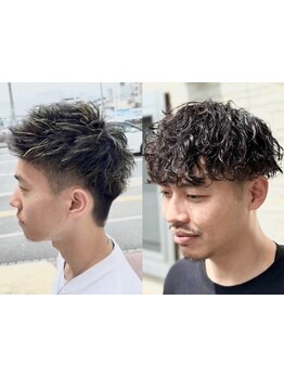 《流行の波巻きスパイラルパーマ》簡単スタイリングで束感も◎パサツキがなく質感良いスタイルに＊