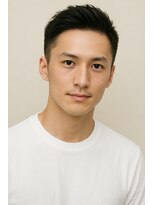 にもう&nbsp;ブルーブラック & スパイキーショート　フェザーパーマSM59