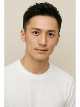 にもう ブルーブラック & スパイキーショート フェザーパーマSM59