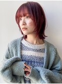 レッドブラウン/レッドカラー/ブリーチなし/ダブルカラー
