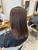 ビレア 尾張旭店(BELEA) 透明感カラー/セミロング/ミルクティーブラウン